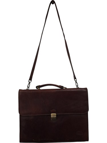 Bugatti leather briefcase bag - bugatti,
