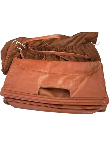 Bugatti leather satchel brown - bugatti,