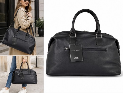 Bugatti navy duffle bag - bugatti,