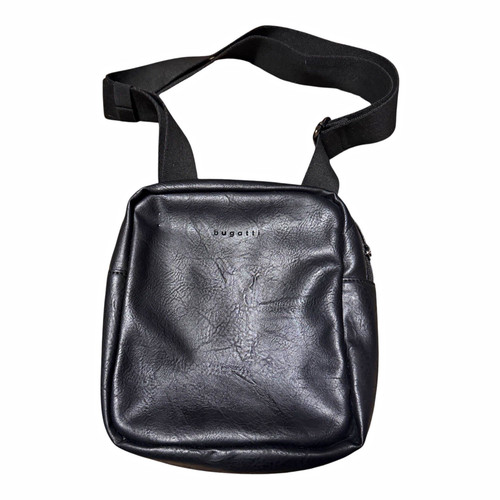 Bugatti men black - black, crossbody